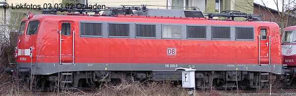 Kein weiteres Foto der Lok 205 vorhanden
