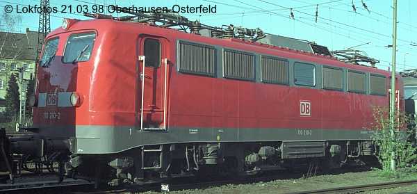 Kein weiteres Foto der Lok 210 vorhanden