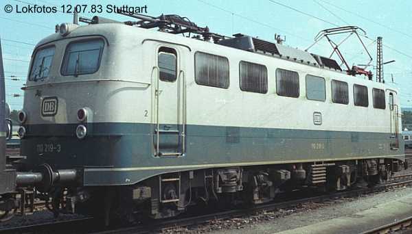 Kein weiteres Foto der Lok 219 vorhanden