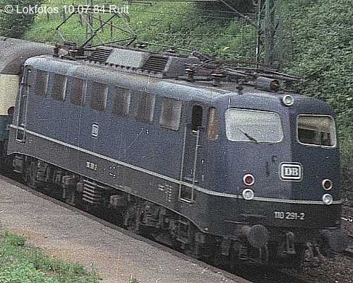 Kein weiteres Foto der Lok 291 vorhanden