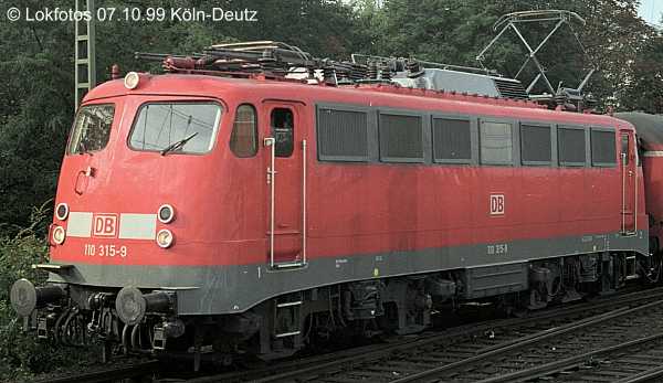 Kein weiteres Foto der Lok 315 vorhanden