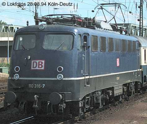 Kein weiteres Foto der Lok 316 vorhanden