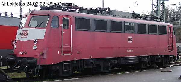Kein weiteres Foto der Lok 481 vorhanden