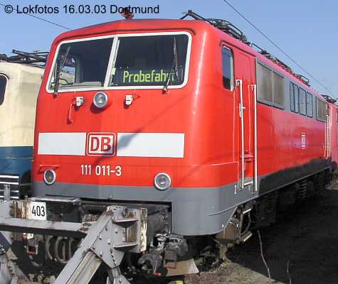 Kein weiteres Foto der Lok 011 vorhanden