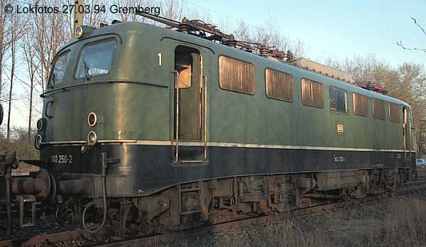 Kein weiteres Foto der Lok 250 vorhanden