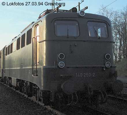 Kein weiteres Foto der Lok 250 vorhanden