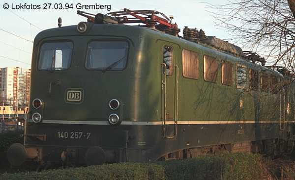 Kein weiteres Foto der Lok 257 vorhanden