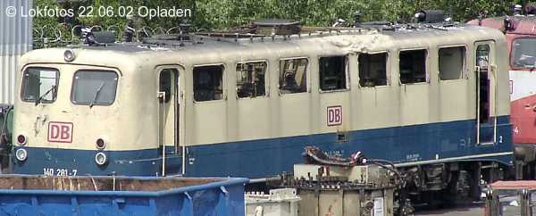Kein weiteres Foto der Lok 281 vorhanden