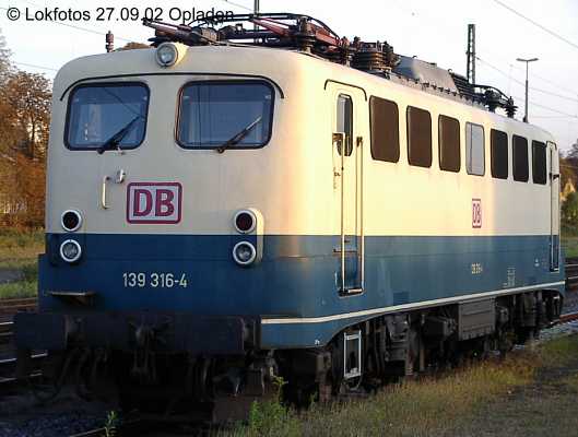 Kein weiteres Foto der Lok 316 vorhanden