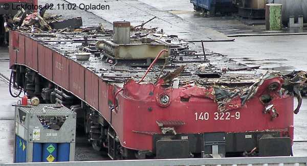Kein weiteres Foto der Lok 322 vorhanden