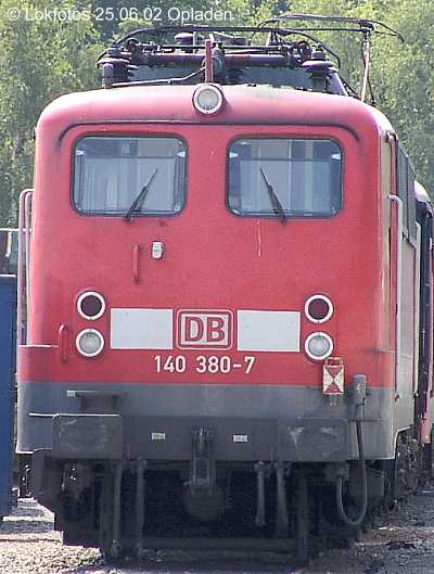 Kein weiteres Foto der Lok 380 vorhanden
