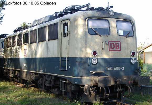 Kein weiteres Foto der Lok 400 vorhanden
