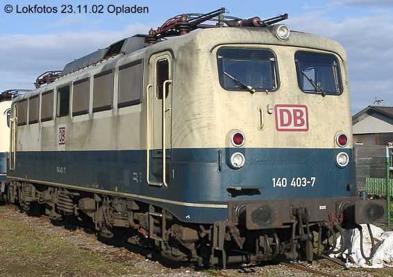 Kein weiteres Foto der Lok 403 vorhanden