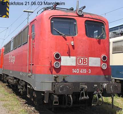 Kein weiteres Foto der Lok 419 vorhanden