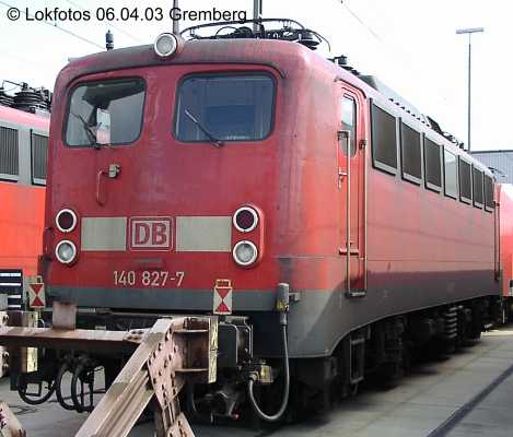 Kein weiteres Foto der Lok 827 vorhanden
