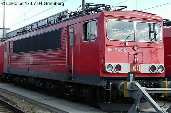 Kein weiteres Foto der Lok 240 vorhanden