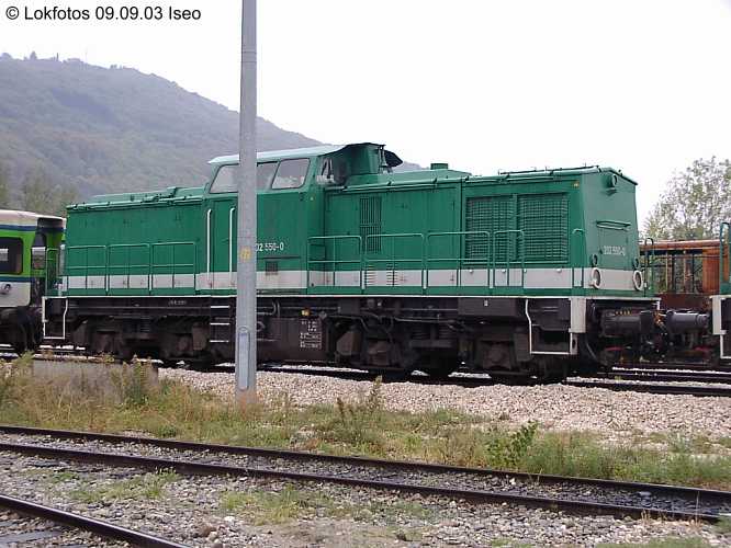 Kein weiteres Foto der Lok 550 vorhanden