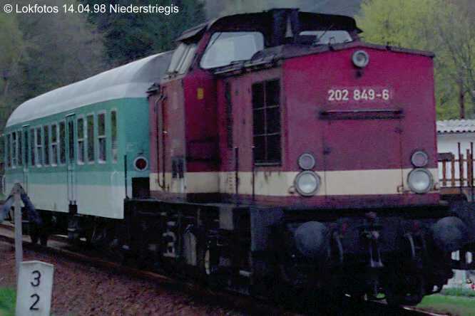 Kein weiteres Foto der Lok 849 vorhanden