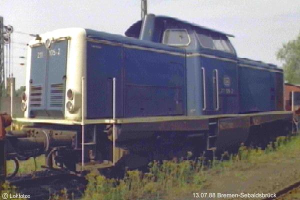 Kein weiteres Foto der Lok 105 vorhanden