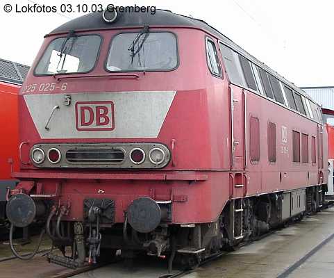 Kein weiteres Foto der Lok 025 vorhanden