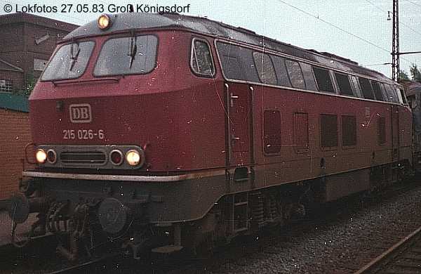 Kein weiteres Foto der Lok 026 vorhanden