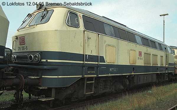 Kein weiteres Foto der Lok 106 vorhanden