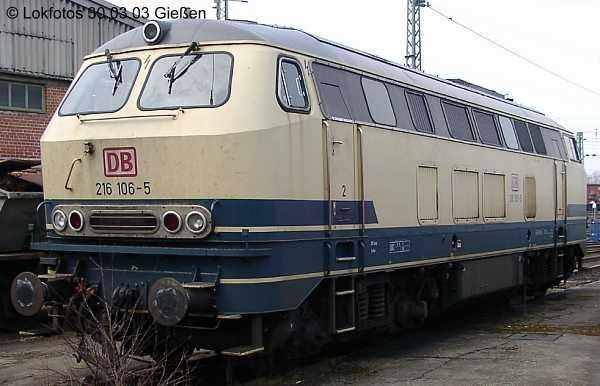 Kein weiteres Foto der Lok 106 vorhanden