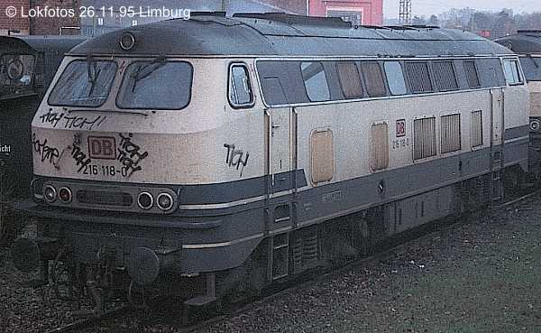 Kein weiteres Foto der Lok 118 vorhanden
