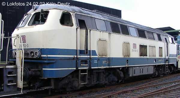 Kein weiteres Foto der Lok 150 vorhanden