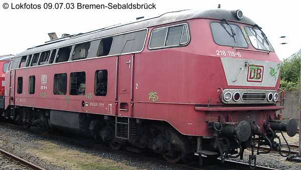 Kein weiteres Foto der Lok 119 vorhanden