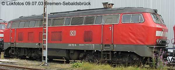 Kein weiteres Foto der Lok 172 vorhanden