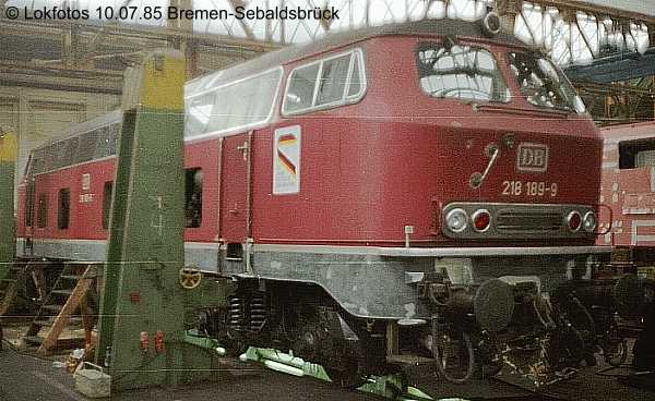 Kein weiteres Foto der Lok 189 vorhanden