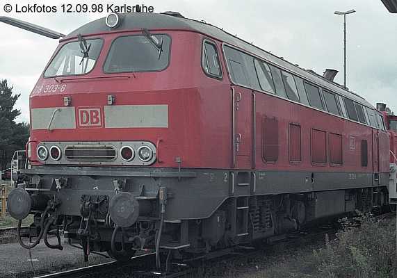 Kein weiteres Foto der Lok 303 vorhanden