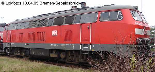 Kein weiteres Foto der Lok 323 vorhanden