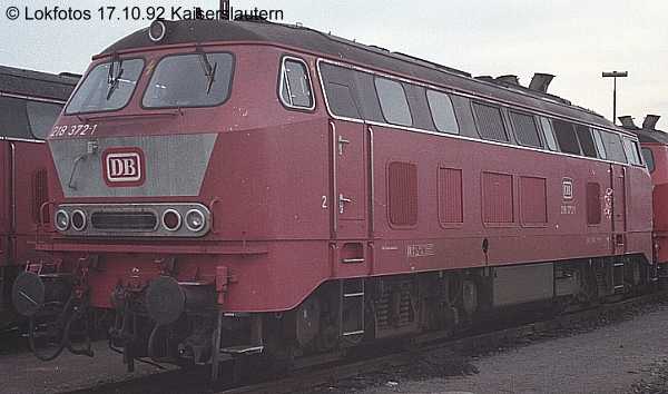 Kein weiteres Foto der Lok 372 vorhanden