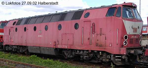 Kein weiteres Foto der Lok 105 vorhanden