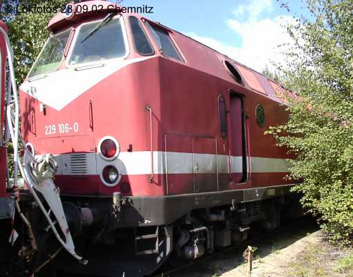 Kein weiteres Foto der Lok 106 vorhanden