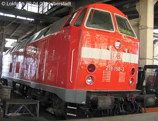 Kein weiteres Foto der Lok 158 vorhanden