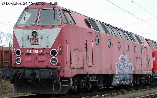 Kein weiteres Foto der Lok 168 vorhanden
