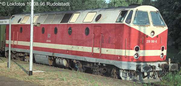 Kein weiteres Foto der Lok 190 vorhanden