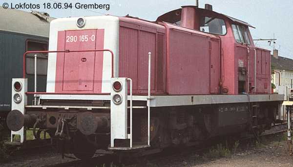 Kein weiteres Foto der Lok 165 vorhanden