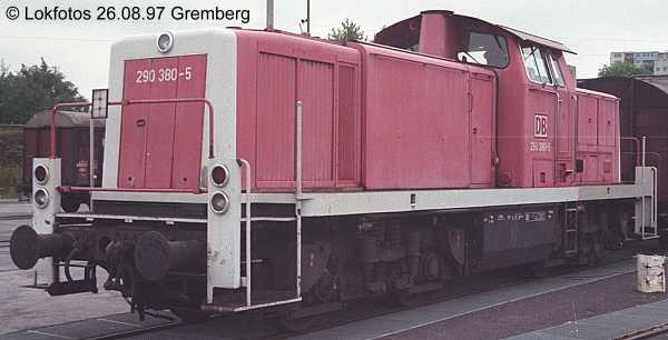 Kein weiteres Foto der Lok 380 vorhanden
