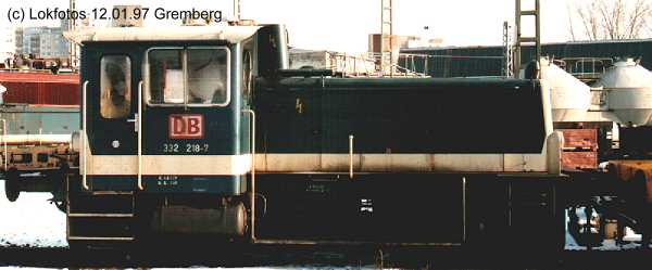 Kein weiteres Foto der Lok 218 vorhanden